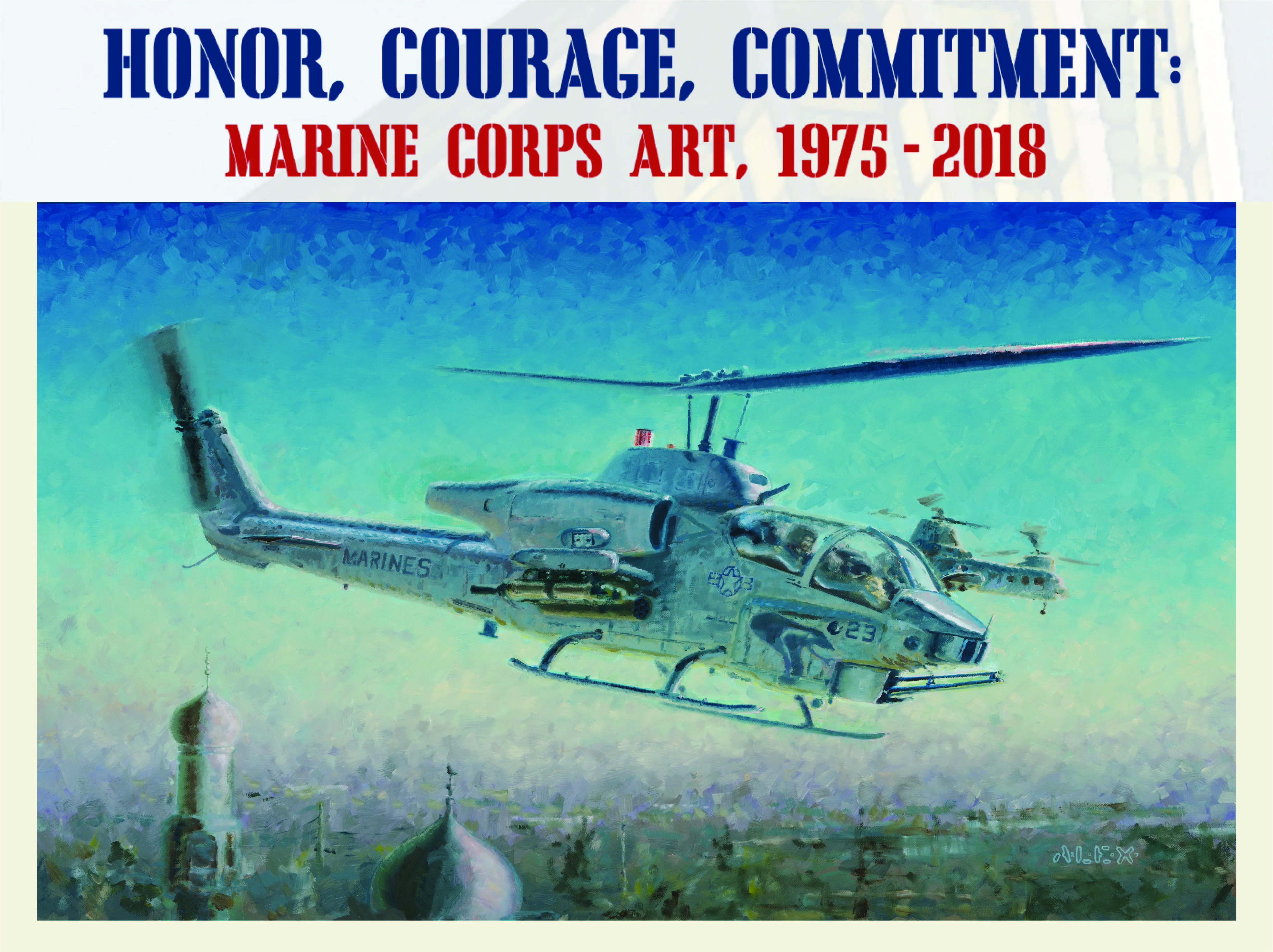 Logo for the Marine Art Exhibit