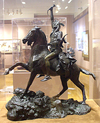 Man on horse statue