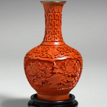Cinnabar Vase