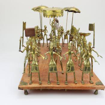 Procession of Tribesmen Carrying Their King