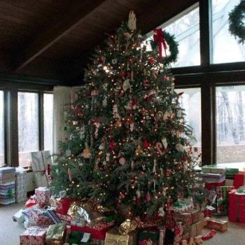 Bush family Christmas tree at Camp David