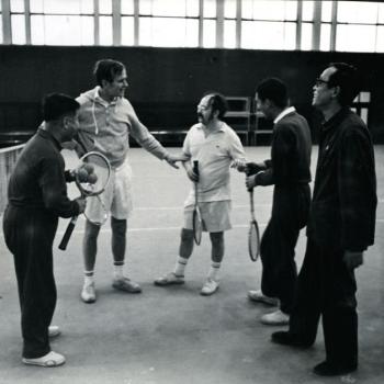George Bush Plays Tennis in China