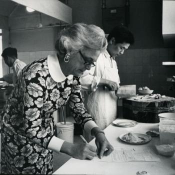 Barbara Bush Writes Down Recipes