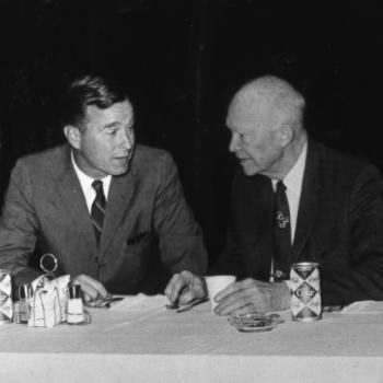 George Bush with Former President Eisenhower