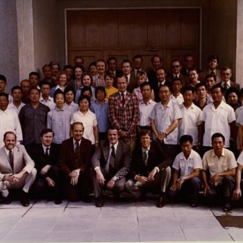George Bush with his Staff in China