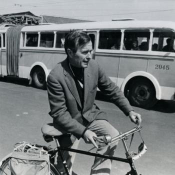 George Bush Rides his Bike in China