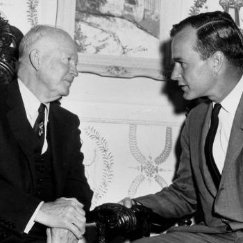 Congressman Bush with President Eisenhower