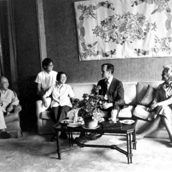 George and Barbara Bush in China