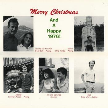 Bush Family Christmas Card from 1976
