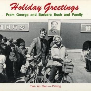 Bush Family Christmas Card from 1976