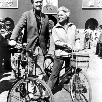 George and Barbara Bush in China