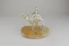 Silver Sculpture of a Rider on a Dromedary Camel