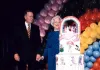 Former President and Mrs. George Bush celebrate his 75th birthday.  10 Jun 99