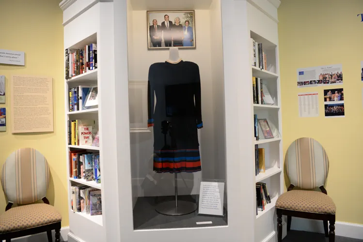 This exhibit also features a collection of Mrs. Bush's