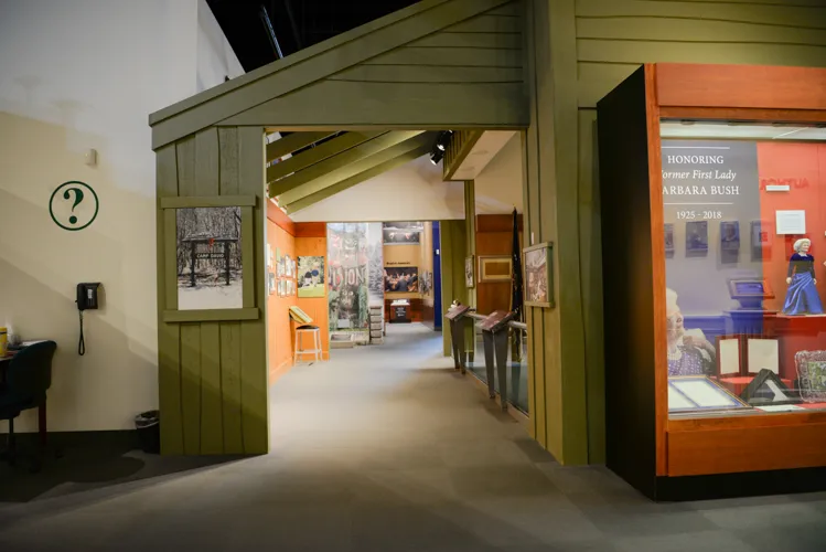 The entrance to the Camp David exhibit.