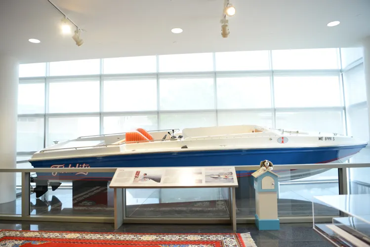 In his book, "Call the Briefing," Marlin Fitzwater, former Press Secretary to Presidents Reagan and Bush, recalled several outings on "Fidelity:" "He loved that boat and fishing more than anything.....He kept it at full-throttle all the way, water spraying over the bow, taking every wave with a thud and a burst of speed. He said it was the closest he could come to duplicating the race of the wind from an open-cockpit airplane, the TBM Avenger he flew during World War II."