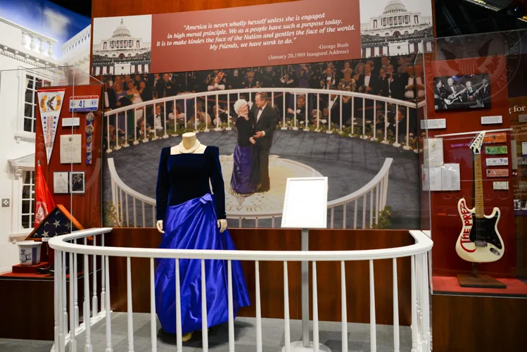 Memorabilia in the Mr. President exhibit 