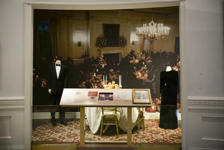 On display in the President and Mrs. Bush Request exhibit 