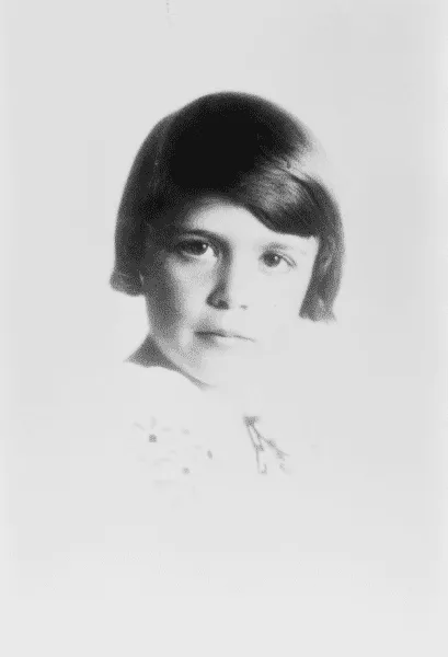 Photograph of Barbara Pierce Bush at Age Seven
