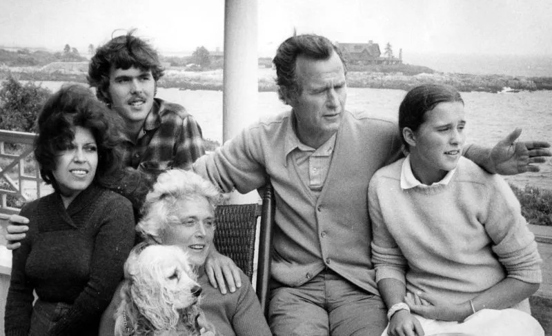 The Bush family at Kennebunkport, Maine