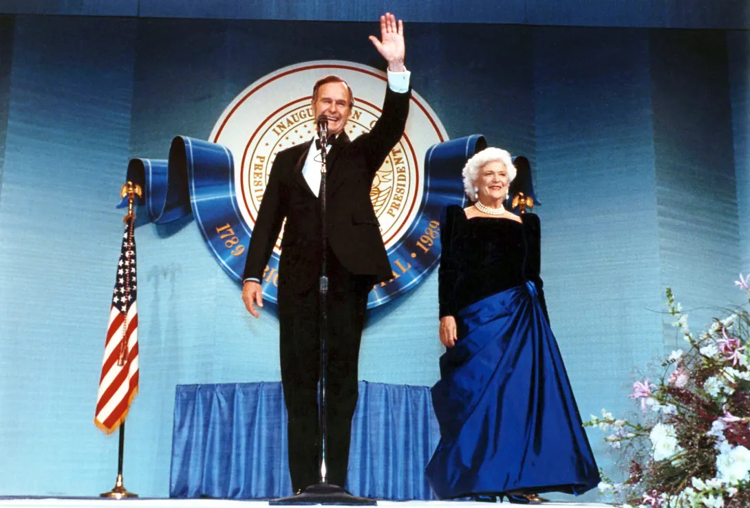 President and Mrs. Bush Attend the Inaugural Ball at the DC Armory
