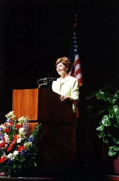 Laura Bush Gives the Twanna Powell Lecture