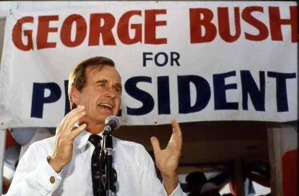 George Bush Campaigns for President