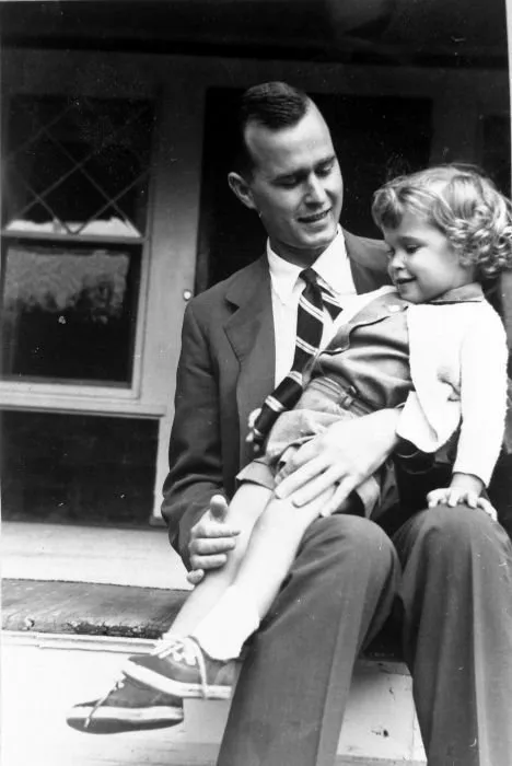 George Bush Holding Robin