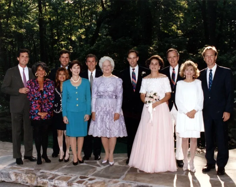 Family photo after Doro's wedding at Camp David
