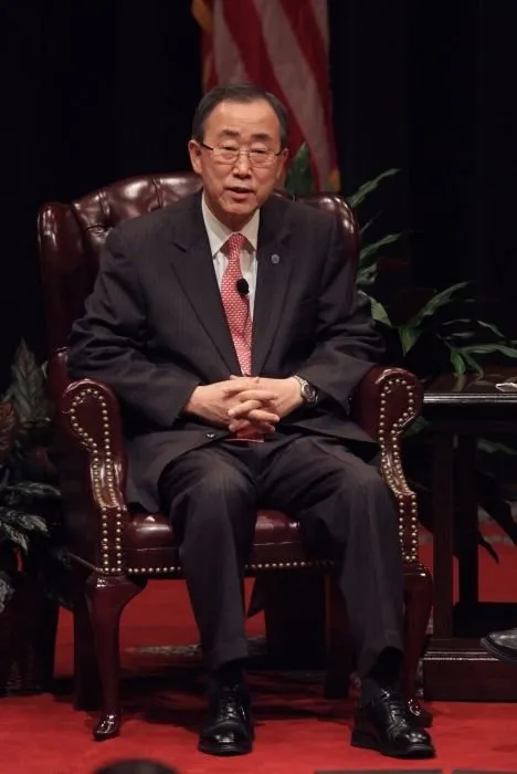Secretary General of UN Ban Ki-Moon at William Waldo Cameron Forum on Public Affairs