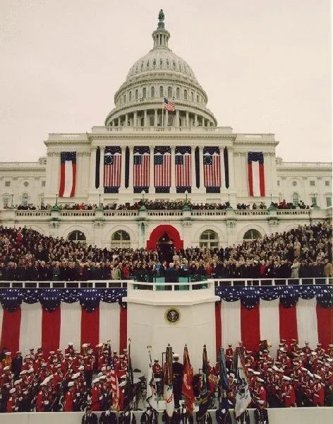 President Bush takes the Oath of Office