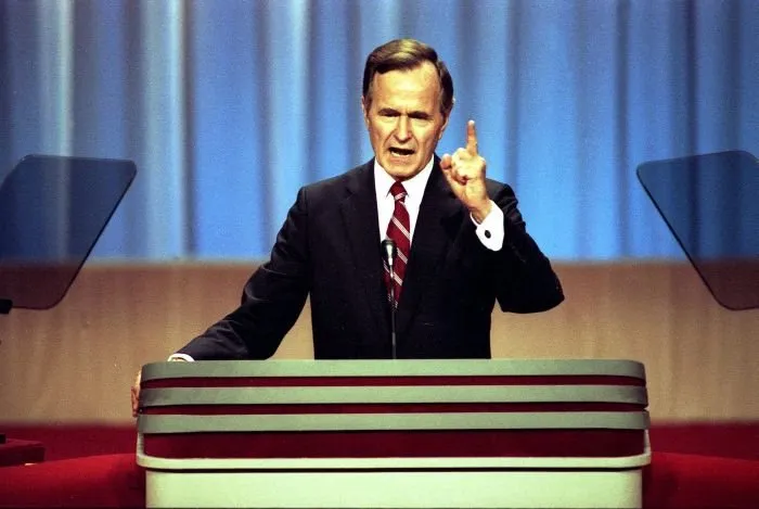 Vice President Bush gives his acceptance speech at the Republican National Convention, New Orleans, LA
