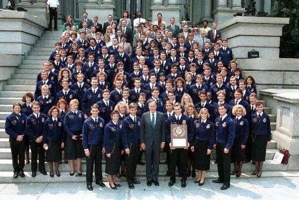 President Bush with National FFA Organization