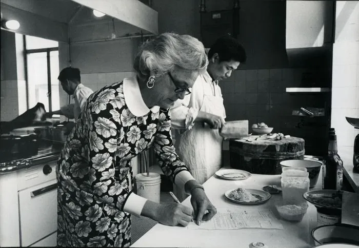 Barbara Bush Writes Down Recipes