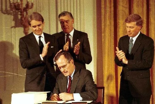 Signing ceremony for Clean Air Act Amendments