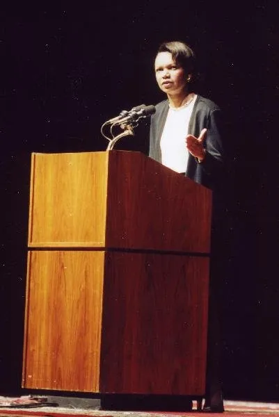 Condolezza Rice Gives Speech at Rudder Auditorium