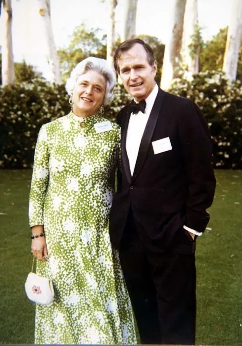 Ambassador George Bush and Barbara Bush