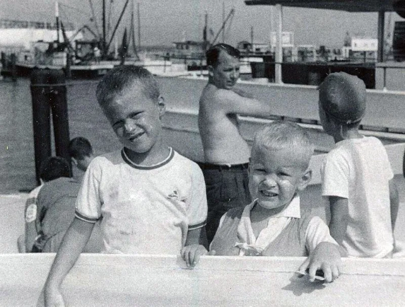 Jeb and Neil Bush in Galveston, Texas