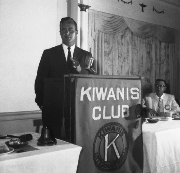 George Bush Speaks at a Kiwanis Club Meeting in Tyler, Texas During 1964 Senate