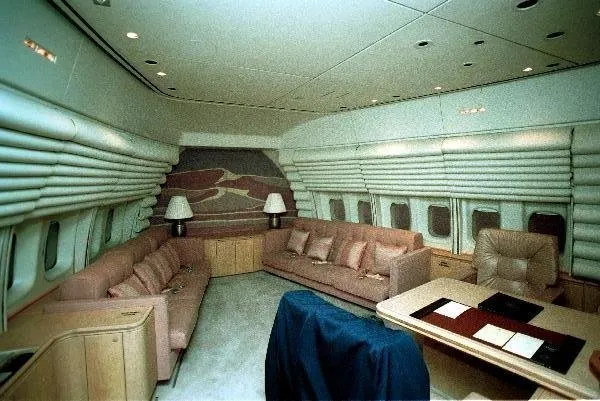 Interior views of Air Force One