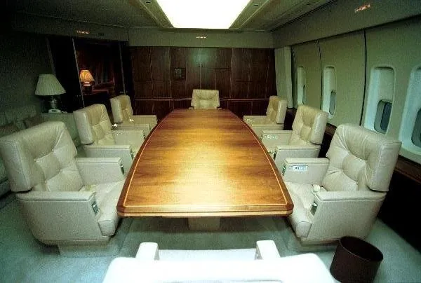 Interior views of Air Force One
