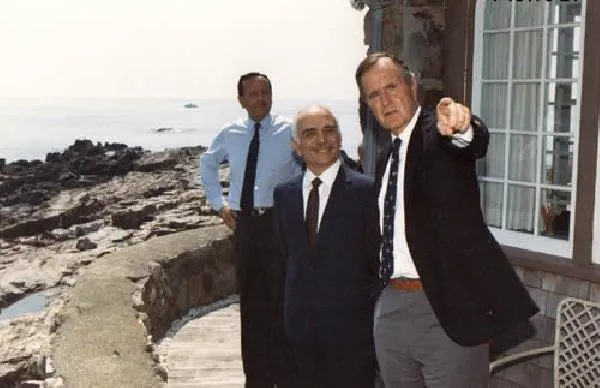 King Husssein of Jordan at Walker's Point