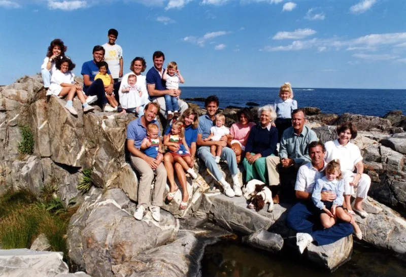 Bush Family Portrait, Walker's Point, Kennebunkport, ME