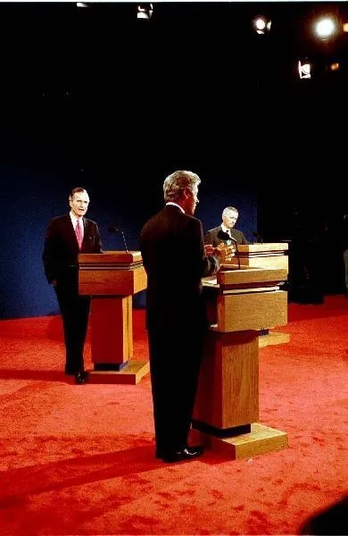 Presidential debate with Bill Clinton and Ross Perot