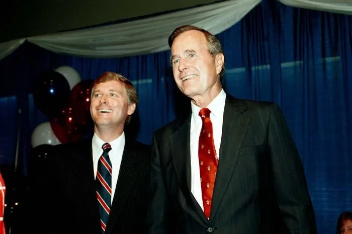 George H. W. Bush and Dan Quayle at the Rupublican National Convention, New Orleans, LA,