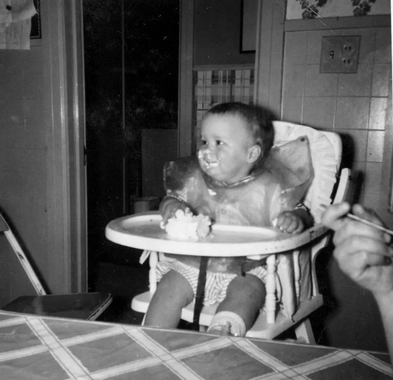 John Ellis Bush (Jeb) on his first birthday, Midland, Texas