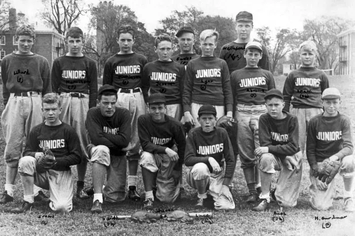 George Bush with Baseball Team, Phillips Academy