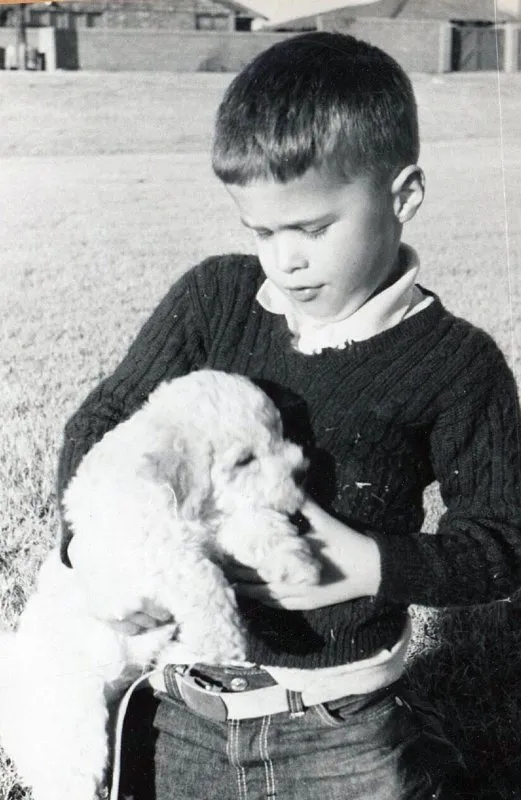 Jeb Bush holds a puppy