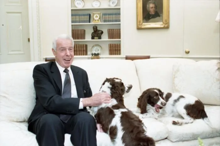 Joe Dimaggio with Millie and Ranger