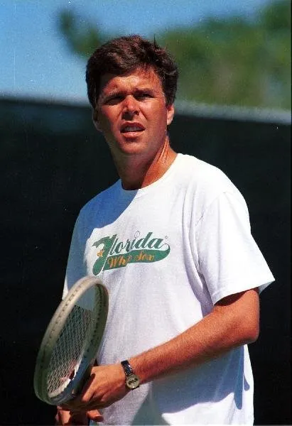 Jeb playing tennis